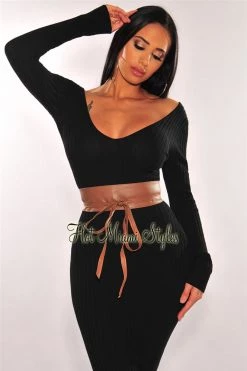Vendor-unknown Just In Mocha Wrap Around Tie Up Obi Kimono Belt