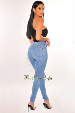 Vendor-unknown Just In Black Ribbed One Shoulder Sleeveless Keyhole Bodysuit