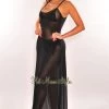 Vendor-unknown Black Mesh Sheer Spaghetti Straps Maxi Dress Cover Up Just In