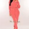 Sole Mio (set) Just In Rose Soft Touch Mock Neck Long Sleeves Joggers Two Piece Set