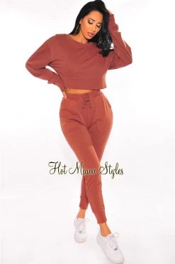 Vendor-unknown HMS Lounge: Hazelnut Long Sleeves Sweatshirt Just In