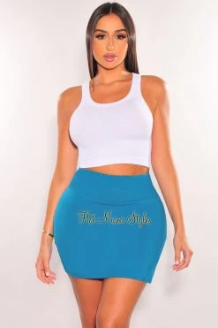Rae Mode Deep Jade High Waist Tennis Skort