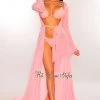 NIKIBIKI Blush Sheer Mesh Belted Cover Up Just In