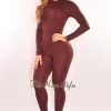 Vendor-unknown HMS Essential: Chocolate Perfect Fit Long Sleeves Jumpsuit Just In