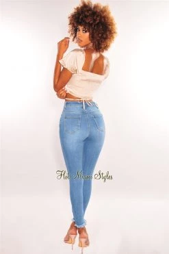 Vendor-unknown Champagne Silky Knotted Cut Out Wrap Around Crop Top