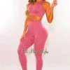 Sole Mio (set) Just In HMS Fit: Mauve Seamless Padded High Waist Leggings Two Piece Set
