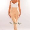 Vendor-unknown Nude Bandage High Waist Belted Pants Just In