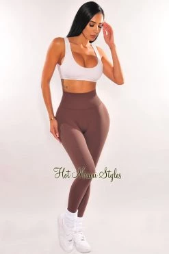 Vendor-unknown Just In HMS FIT: Chocolate High Waist Ultra Butt Lifting Leggings