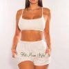 TIC TOC HMS Lounge: Light Gray High Waist Sweat Shorts Just In