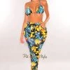 Hollywood & I Just In Black Floral Print High Waist Cargo Jogger Pants