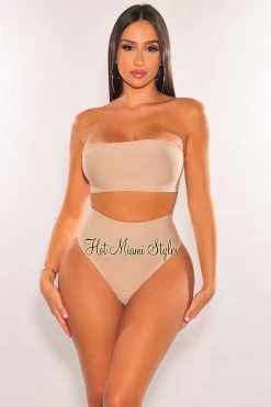 Sole Mio (set) Nude Bandage Bandeau Panty Two Piece Undergarment Set